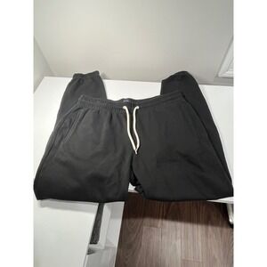 GAP Men's VintageSoft Fleece Jogger Pants Black Size Large Tall LT